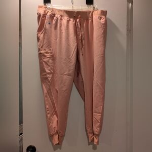 Figs Pink Sand 3 XL Top and 3XL Petite Bottom Scrub Set